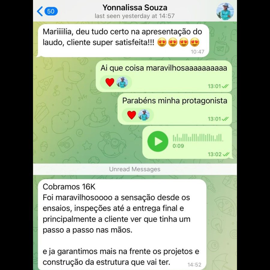 Aluna cobra R$ 16 mil em laudo e garante projetos futuros